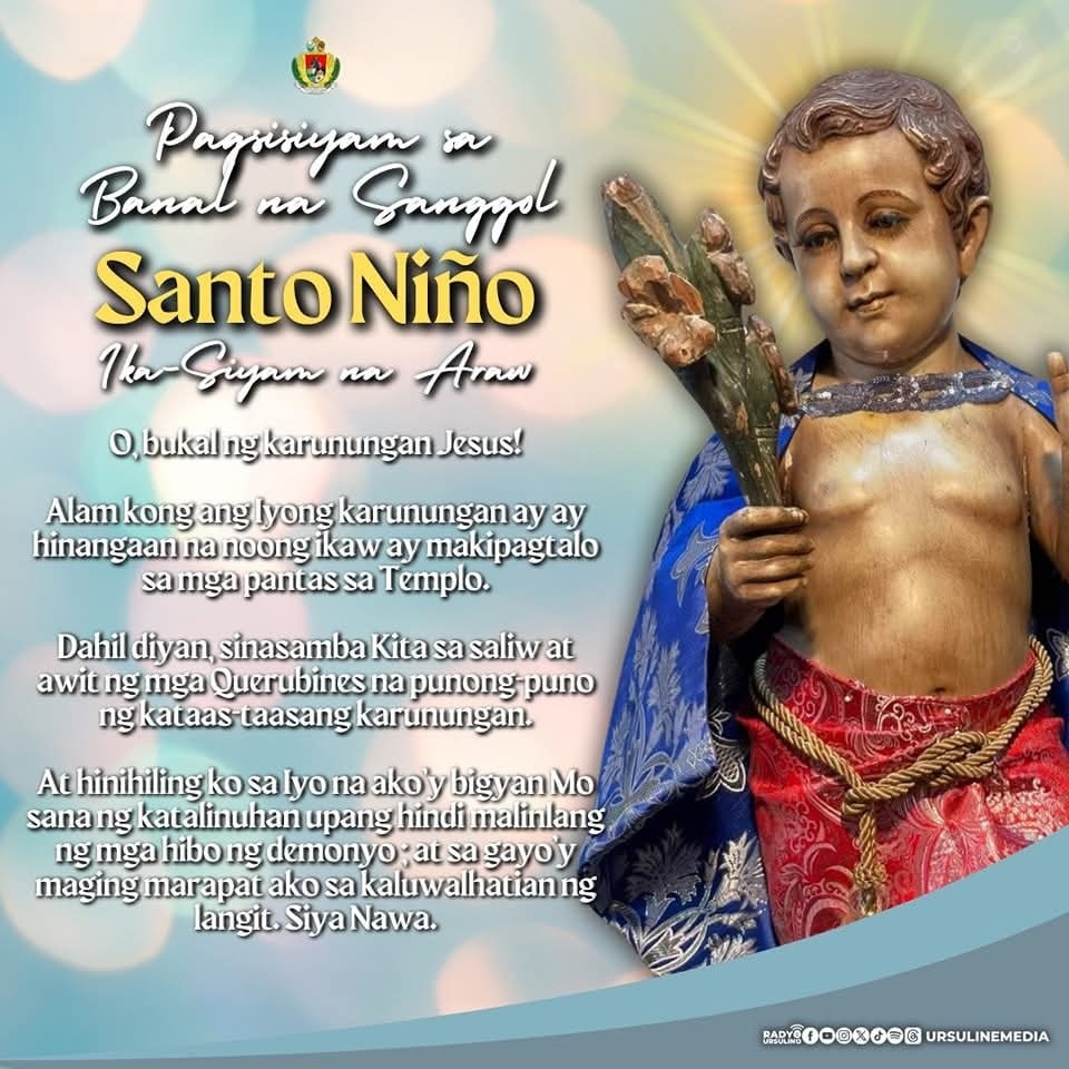 Sta. - PAGSISIYAM SA BANAL NA SANGGOL, SANTO NIÑO - IKA-SIYAM NA ARAW ...