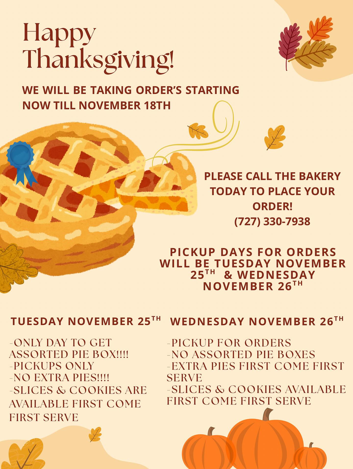 Zukie's - Make sure to get your orders in by November 18th!! | Facebook
