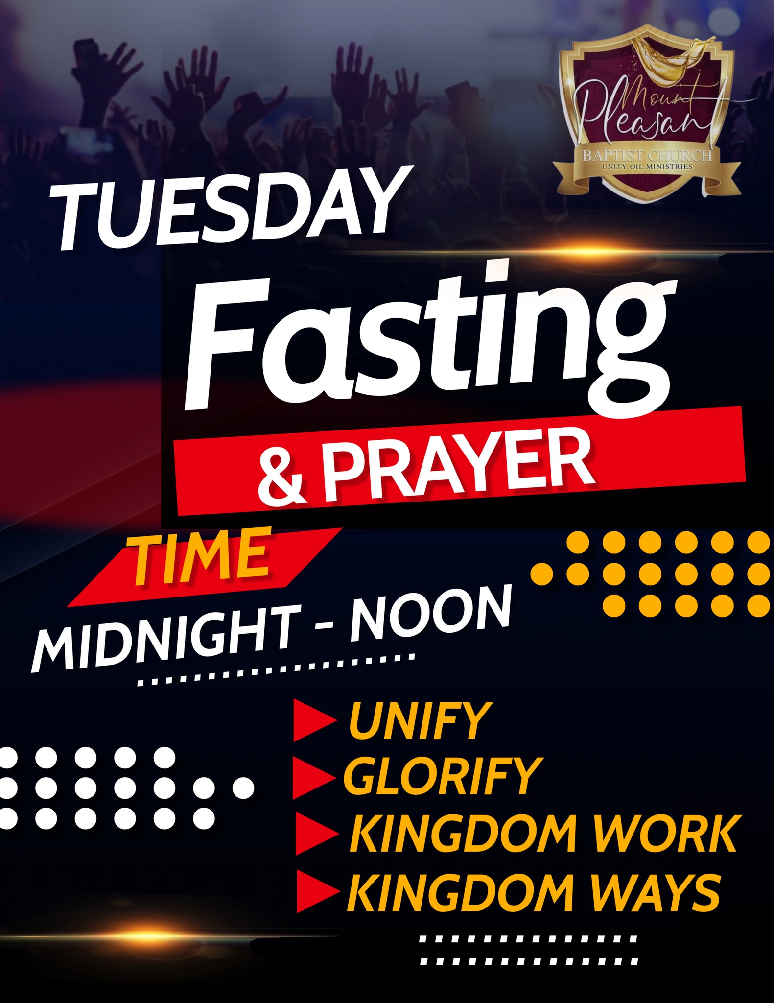 Mount - Join us as we enter a sacred time of Prayer & Fasting 🕛 Every ...