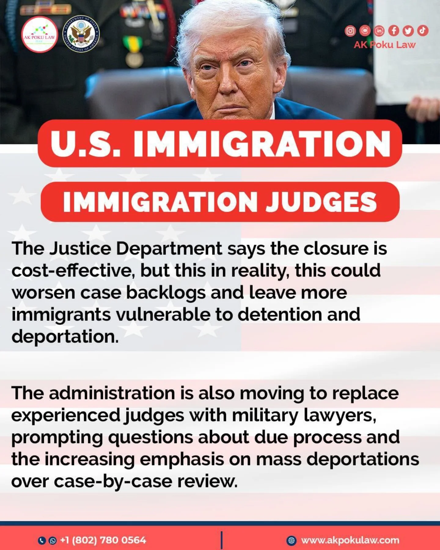 In 2025, the Trump administration fired nearly 100 immigration judges ...