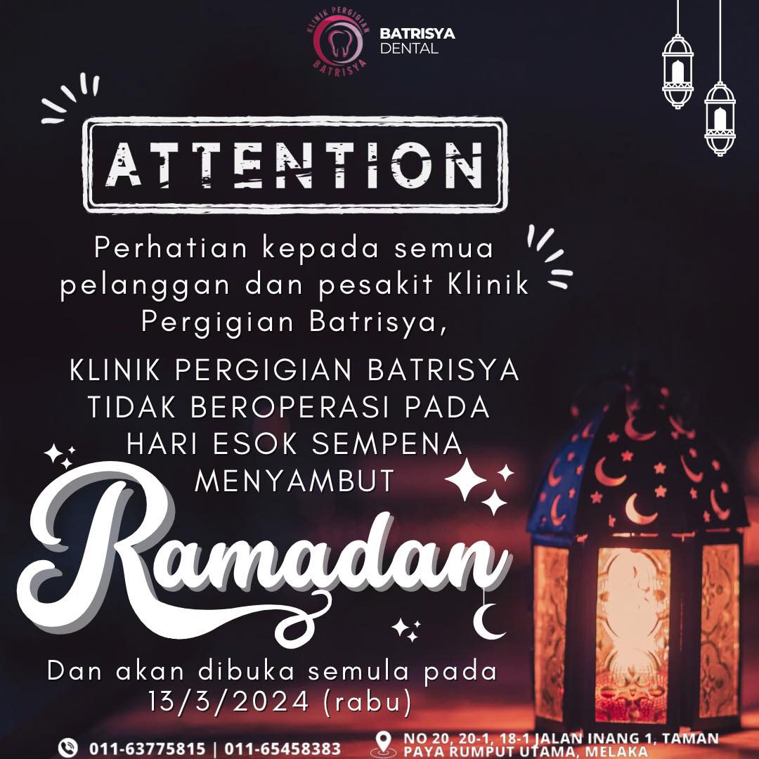 Selamat menjalankan ibadah... - Klinik Pergigian Batrisya | Facebook