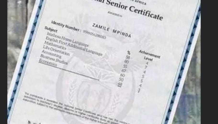 Matric Certificate Umalusi