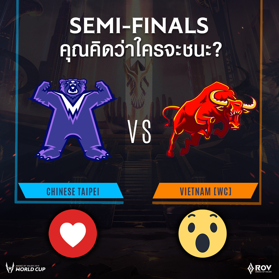 คุณคิดว่าใครจะชนะ ใน AWC รอบ Semi... - Garena RoV Thailand