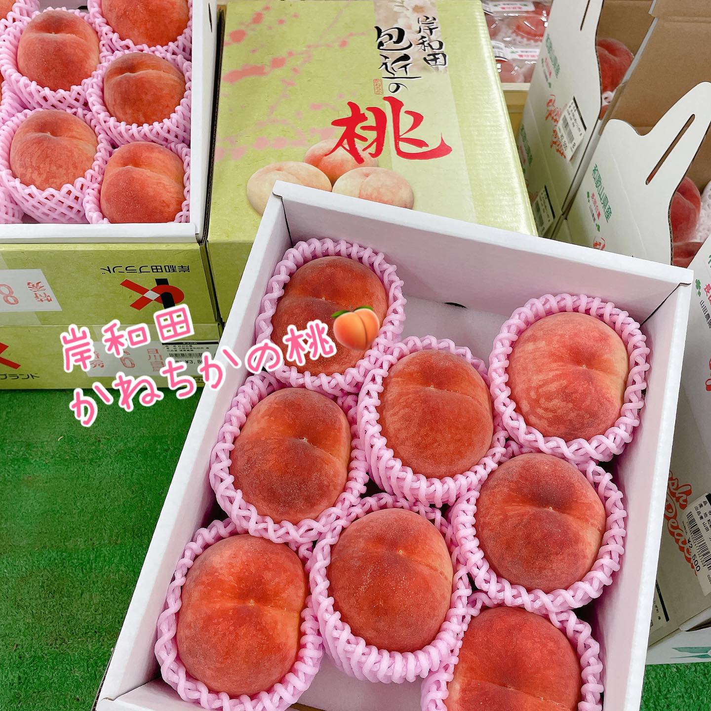 桃 岸和田かねちかの桃 販売しています。 桃は、1週間から10日で品種が