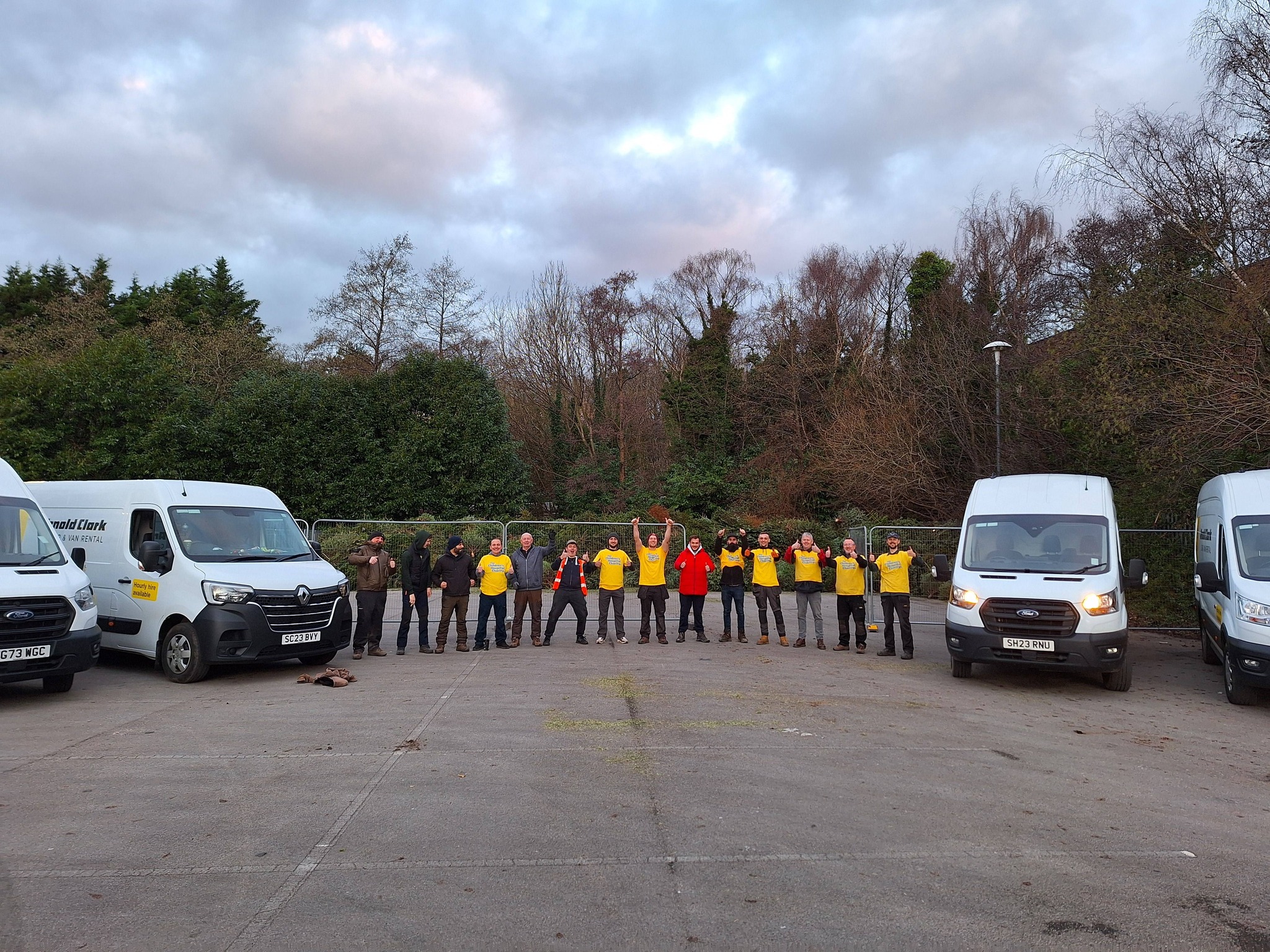 Christmas tree collection for the Sheffield Children's Hospital Charity ...