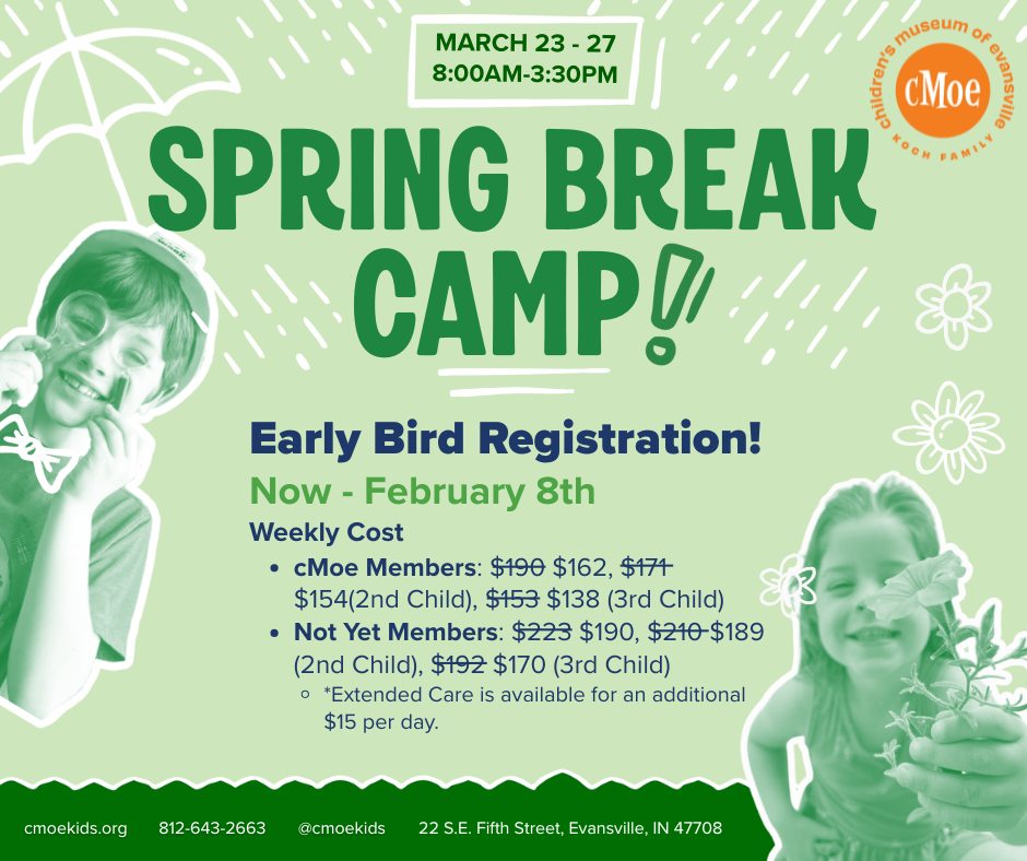 Children's - Early Bird Registration for cMoe's Spring Break Camp is ...