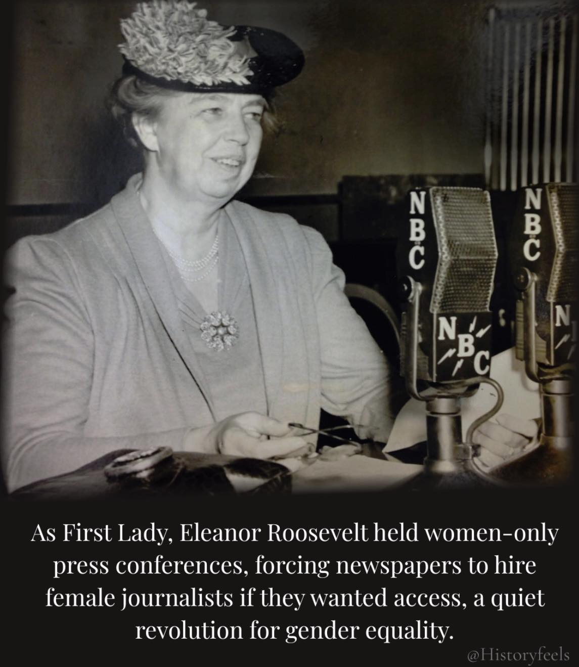 Historyfeels - When Eleanor Roosevelt became First Lady in 1933, she ...