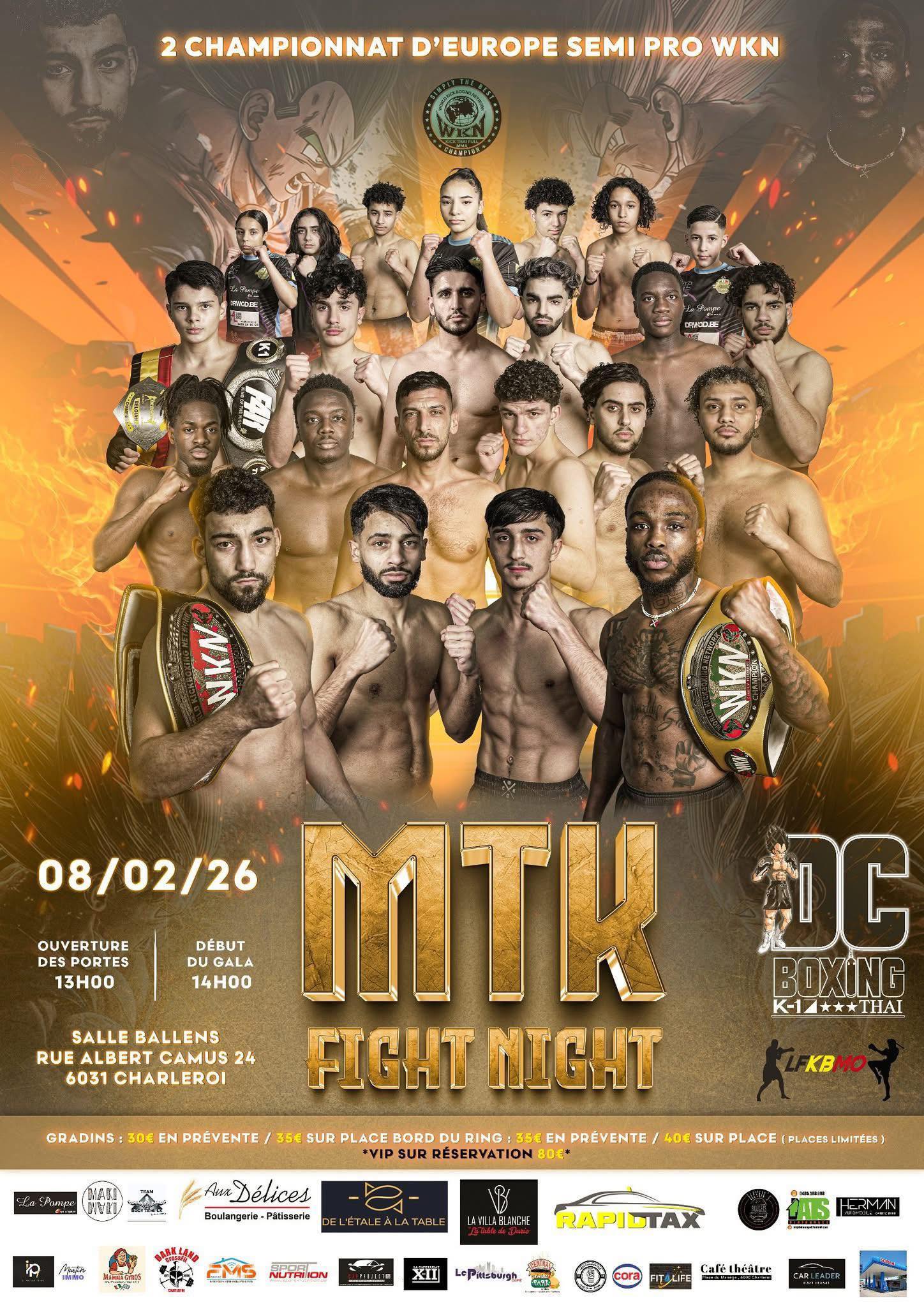 WKN - MTK FIGHT NIGHT – A NIGHT OF ELITE COMBAT IN BELGIUM 🇧🇪 MTK Fight ...