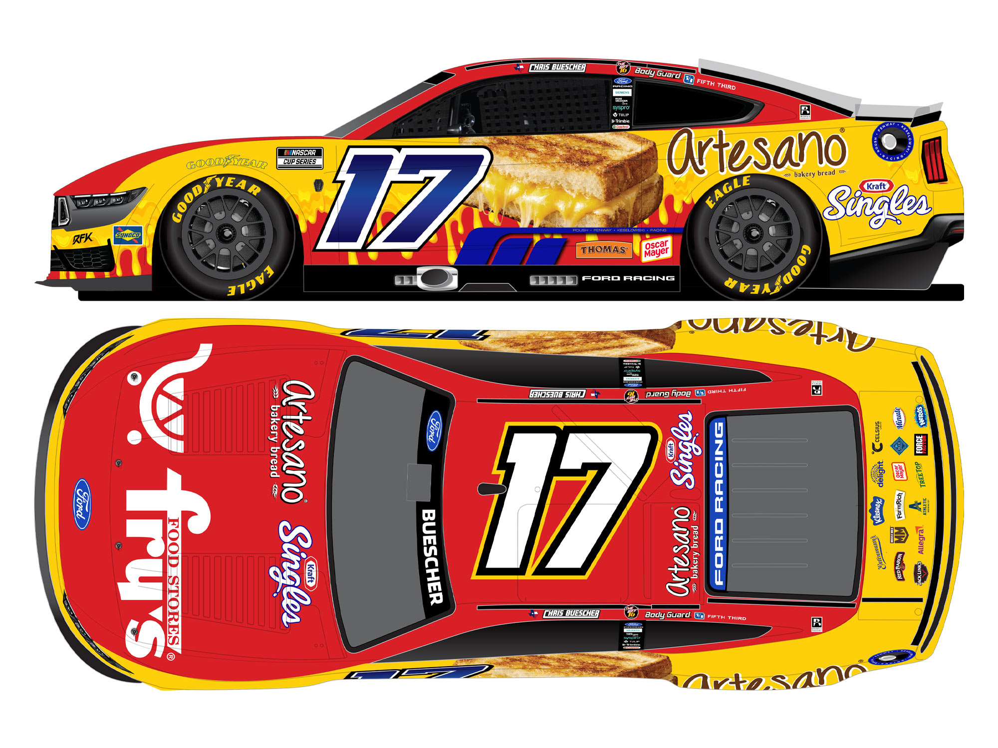 Lionel - Chris Buescher was feeling extra cheesy at Phoenix