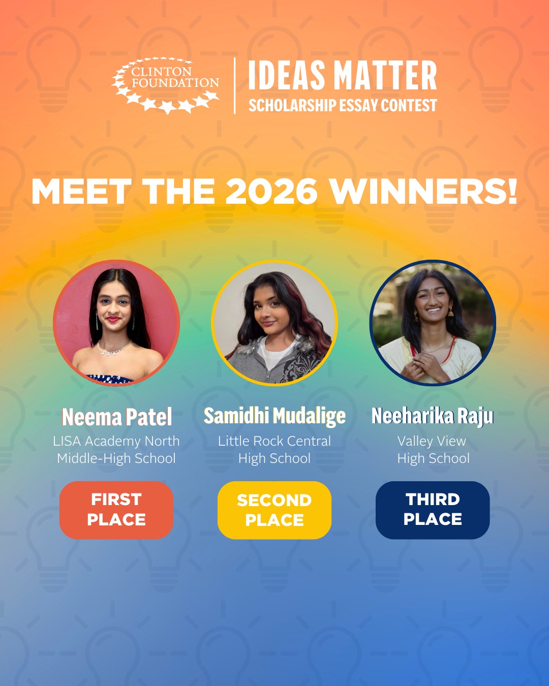 Clinton - 👋 NEW: Meet the winners of our 2026 Clinton Foundation Ideas ...