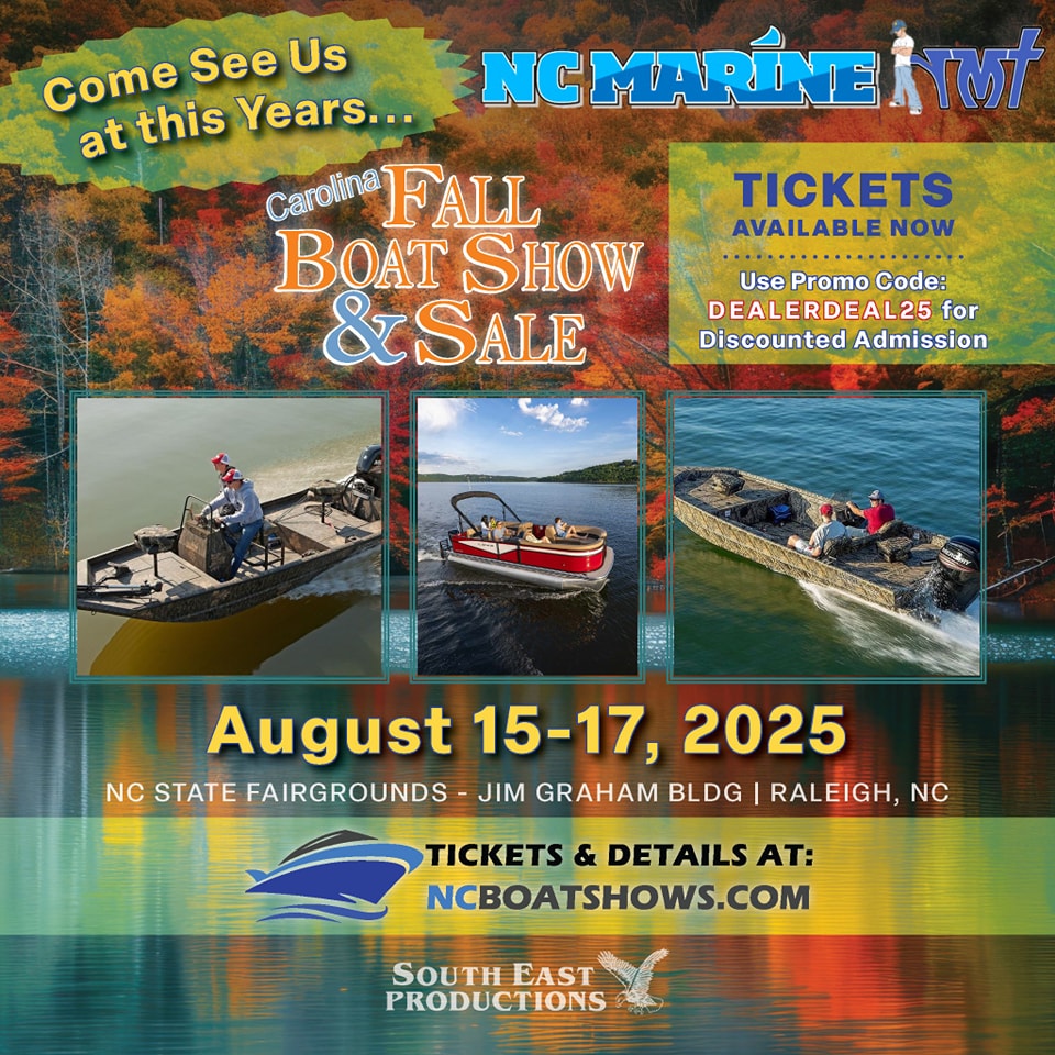 NC - 🍂🚤 Come See NC Marine at the Raleigh Fall Boat Show 2025! 🚤🍂 We're ...