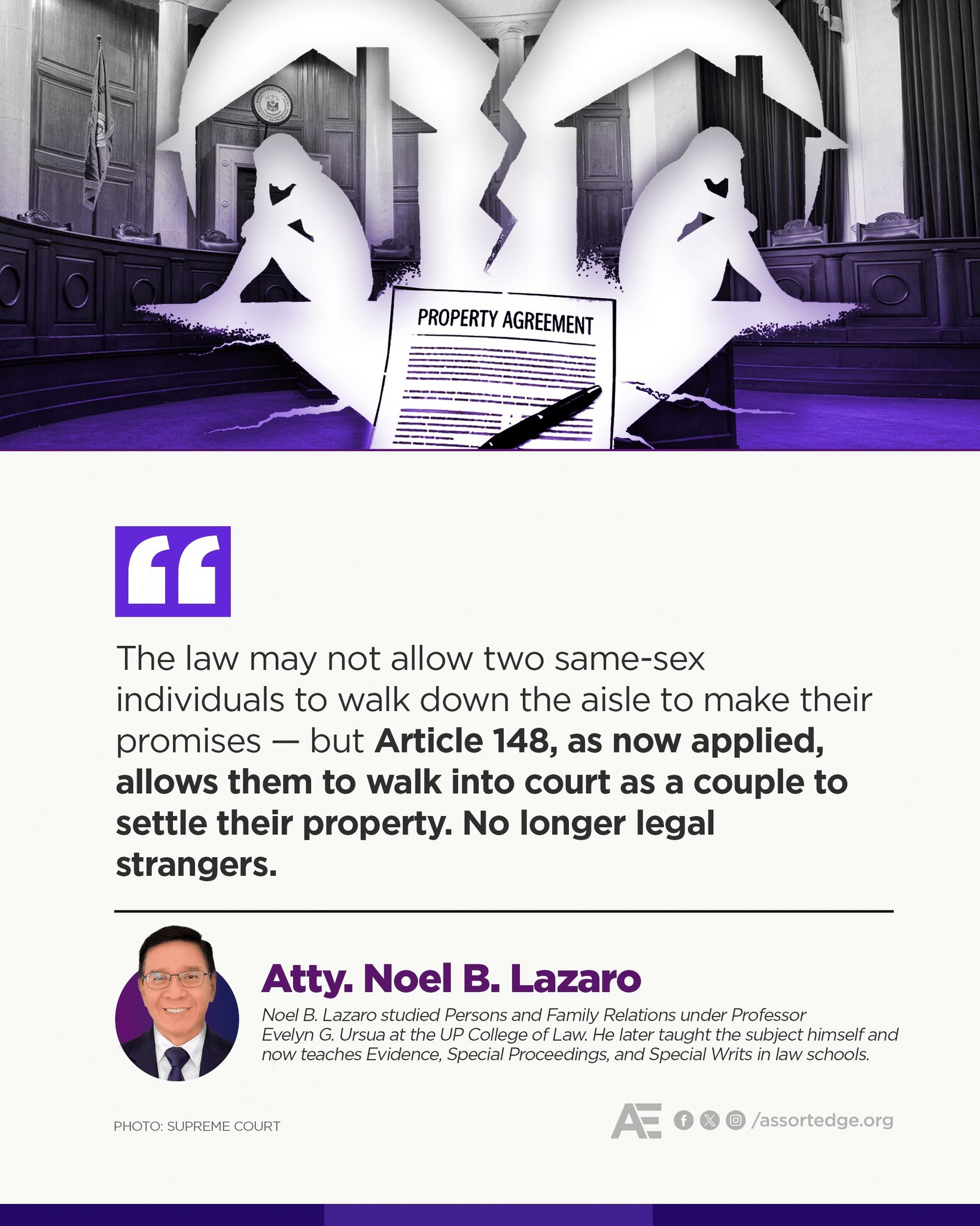 Assortedge - WHEN THE LAW FINDS LOVE IN THE WRECKAGE The... | Facebook