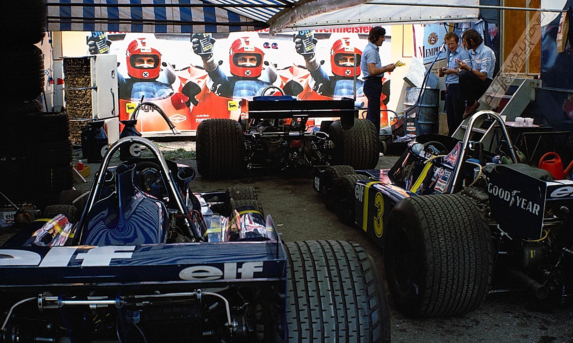 1976 Austrian Grand Prix at Zeltweg with Hans Binder and Ensign N176
