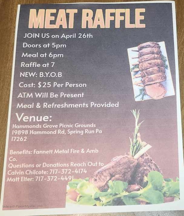 April Meat Raffle