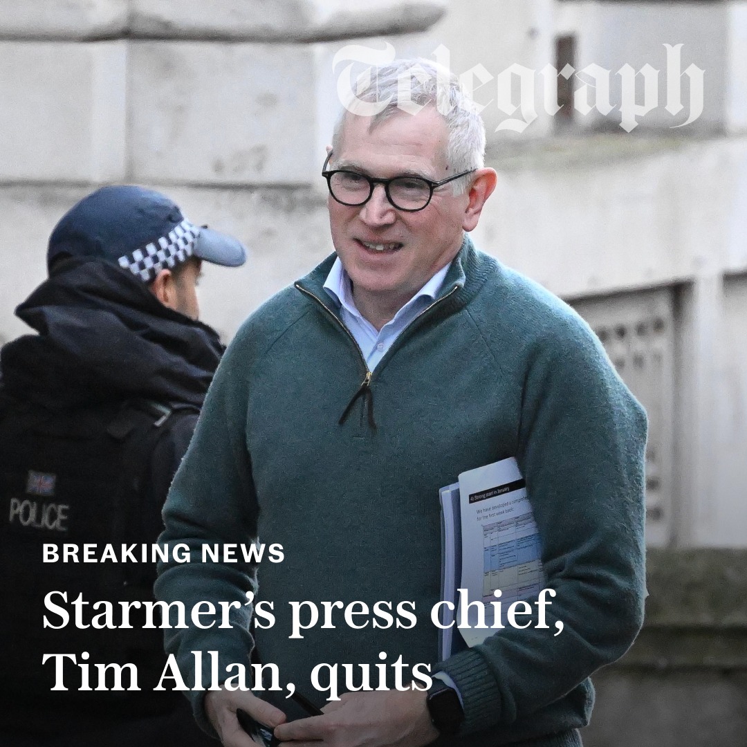 The Telegraph - 🔴 NEW: Tim Allan, who was only brought into No 10 ...