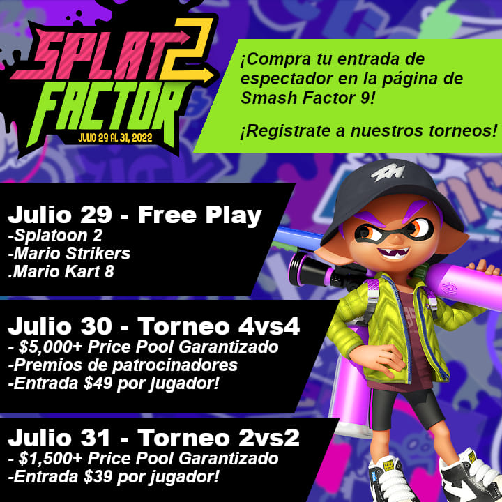 ️El registro de #SplatFactor2 ya... - Splatoon Latinoamérica | Facebook