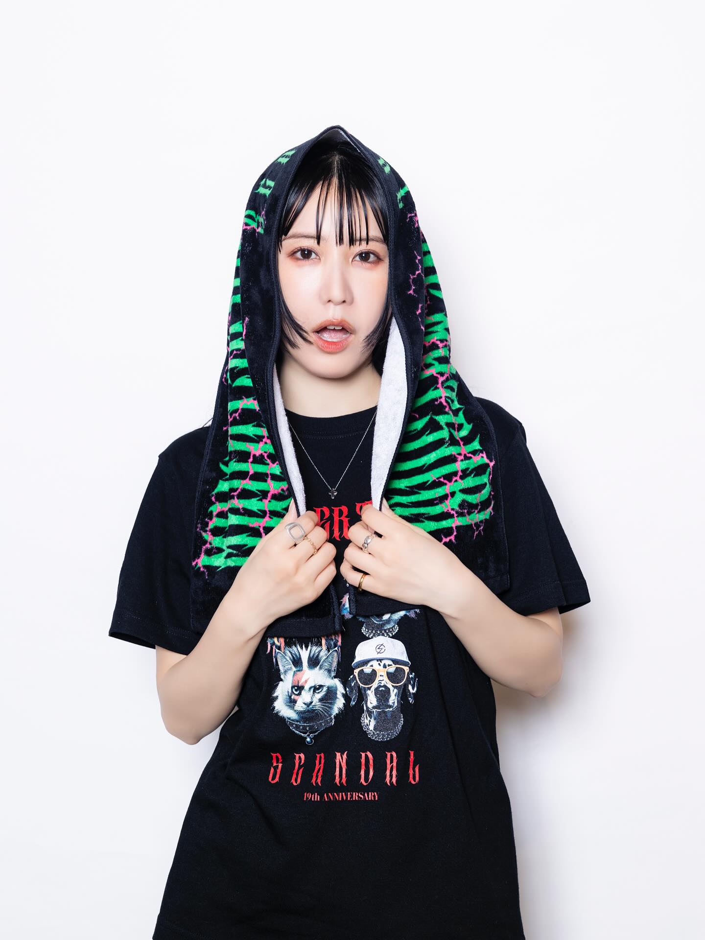 真夏のキラーチューン祭り タオル GREEN ￥2,200 designed by