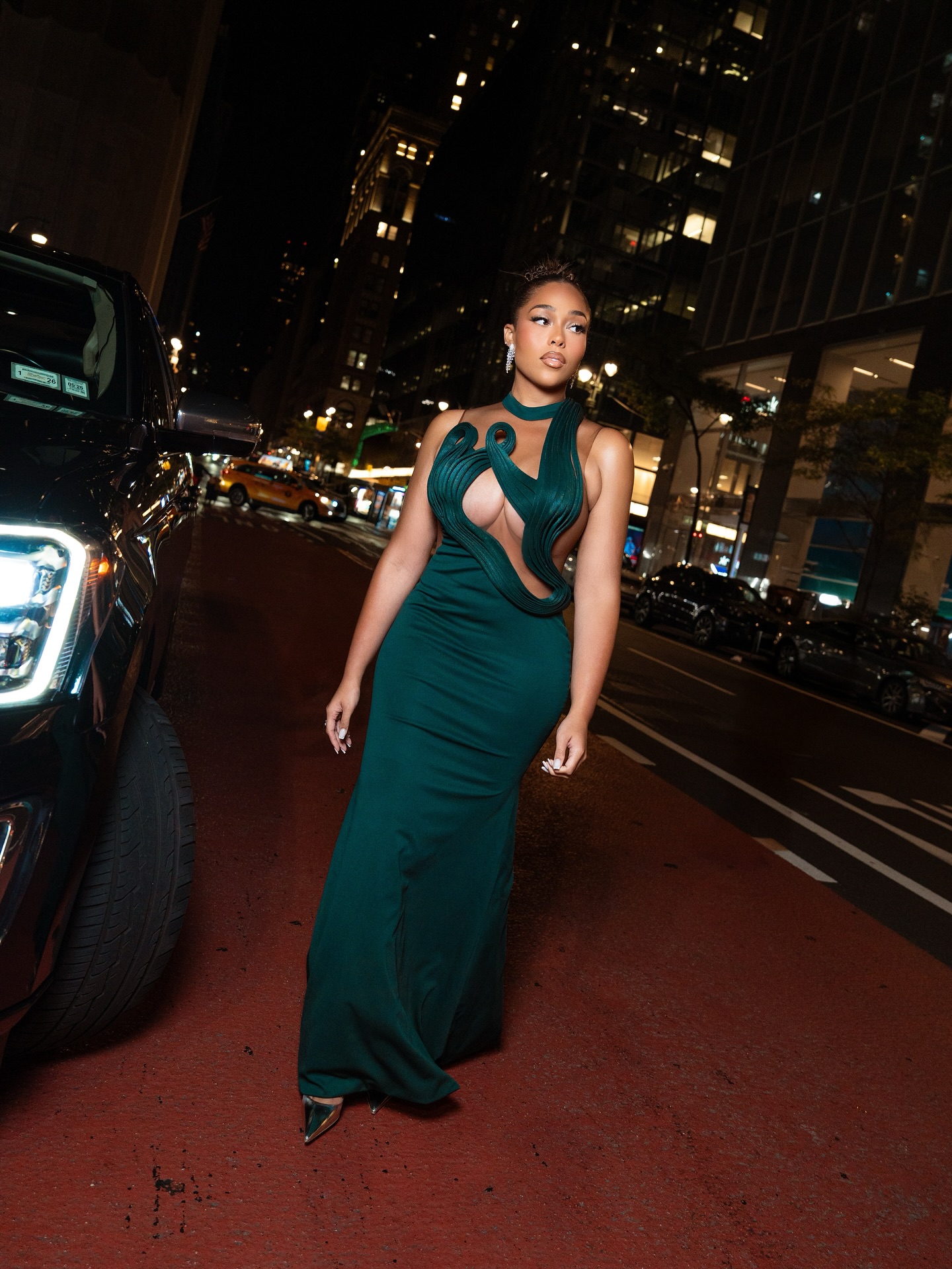 jordyn woods green dress Jordynwoods woty