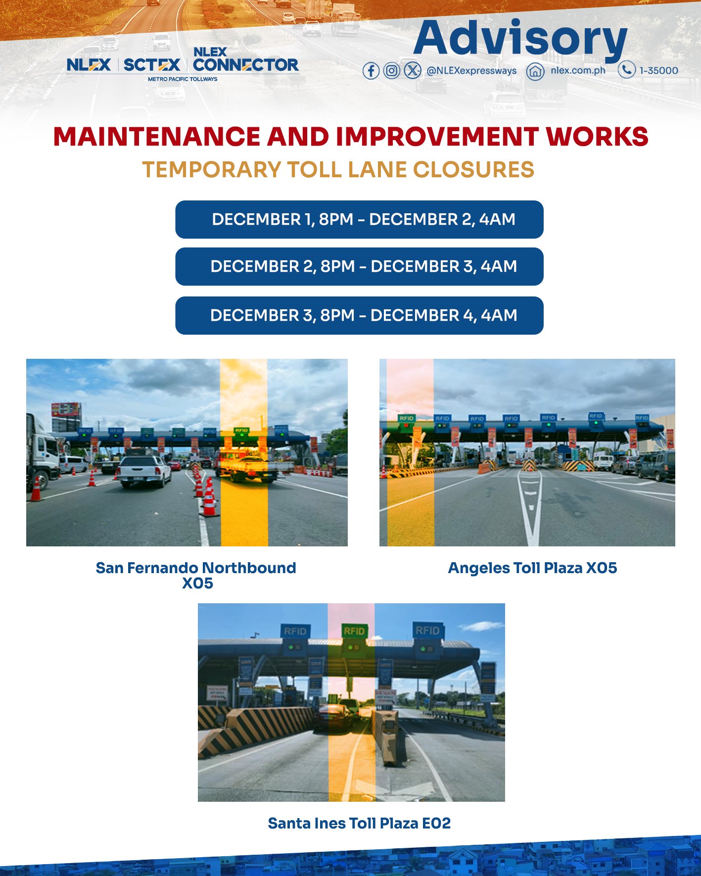 #NLEXMotoristAdvisory on System... - NLEX Corporation | Facebook