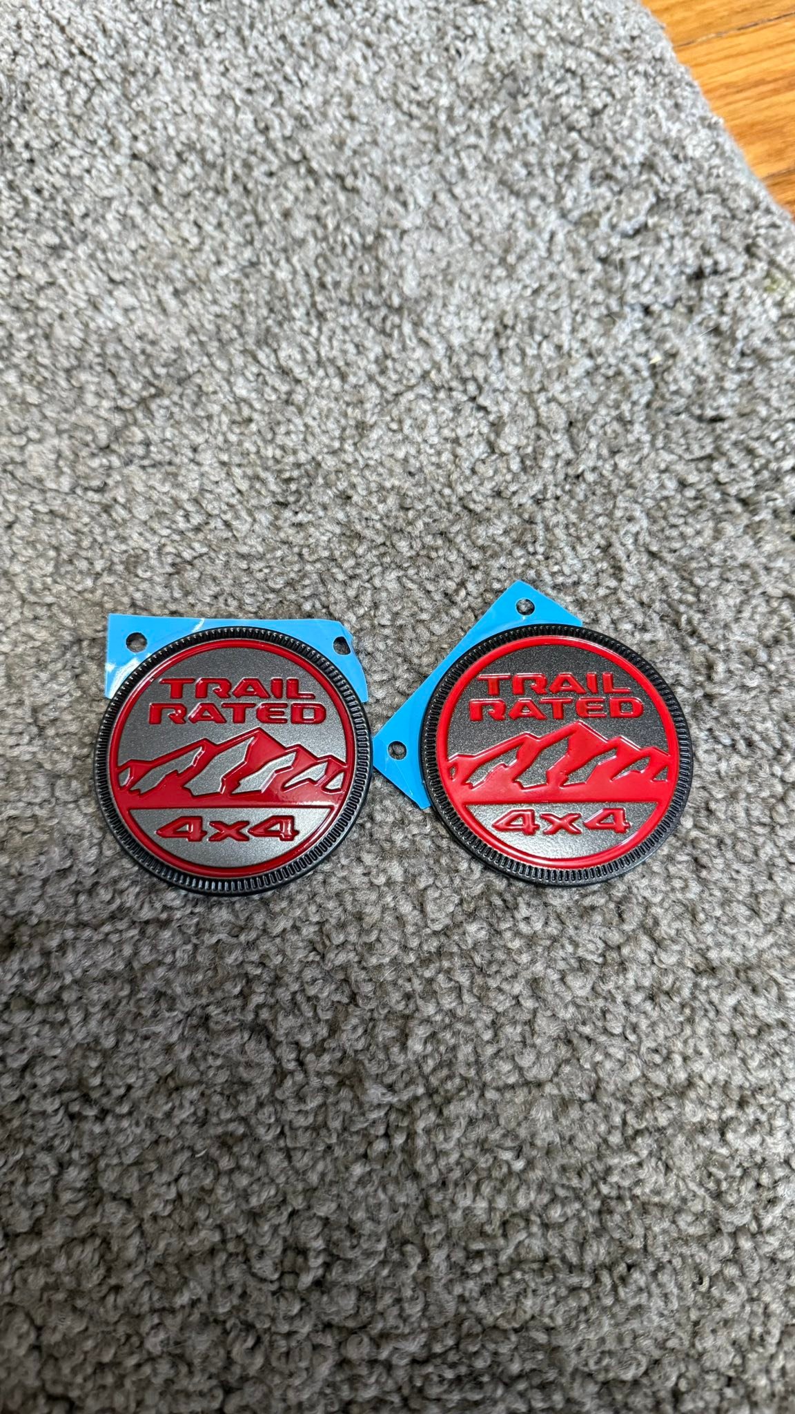 2021 Jeep Wrangler JL Left & Right Fender 80th Anniversary Wrangler Emblems