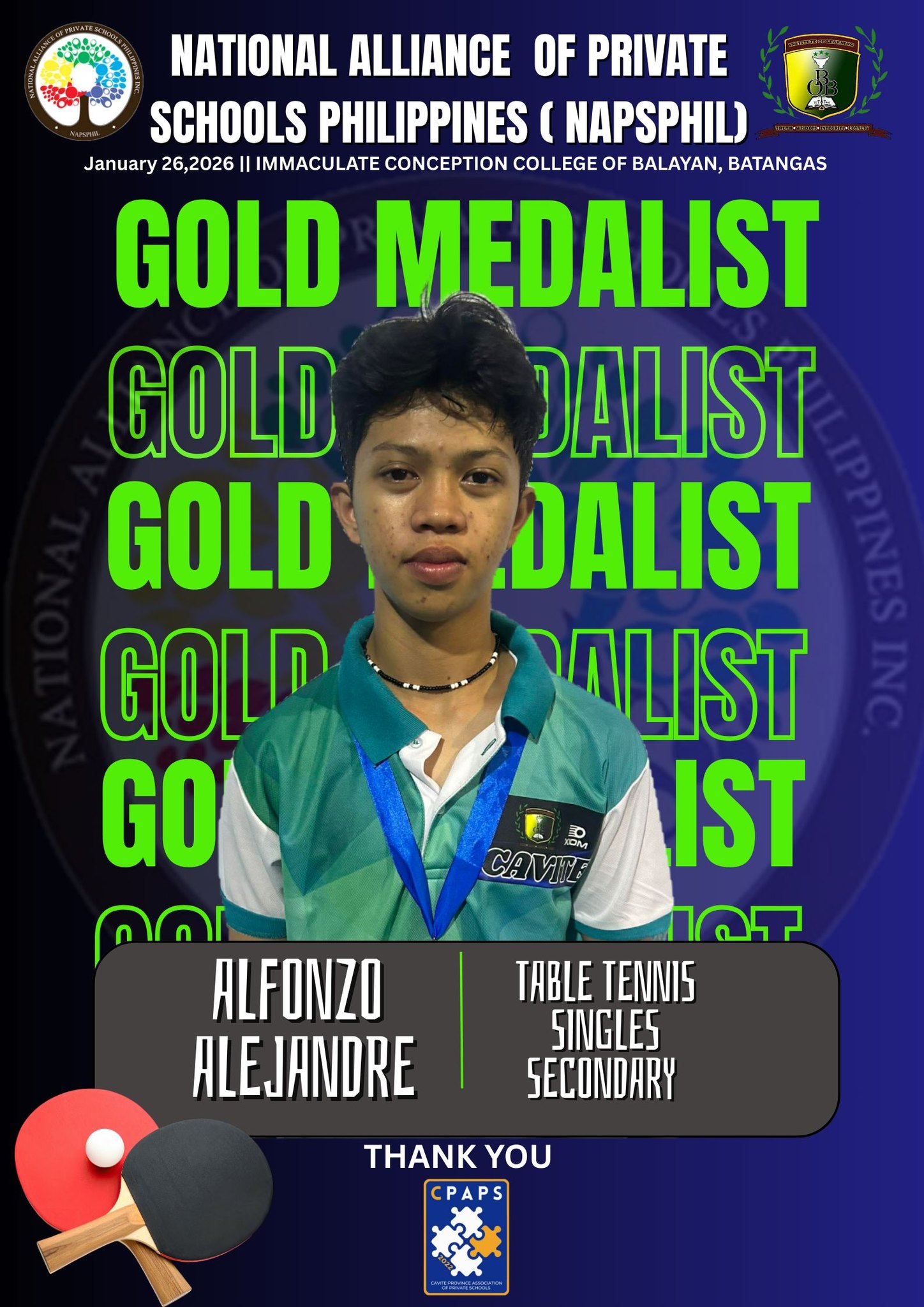 OBB - NAPSPHIL SPORTS COMPETITION 2026 We extend our heartfelt ...