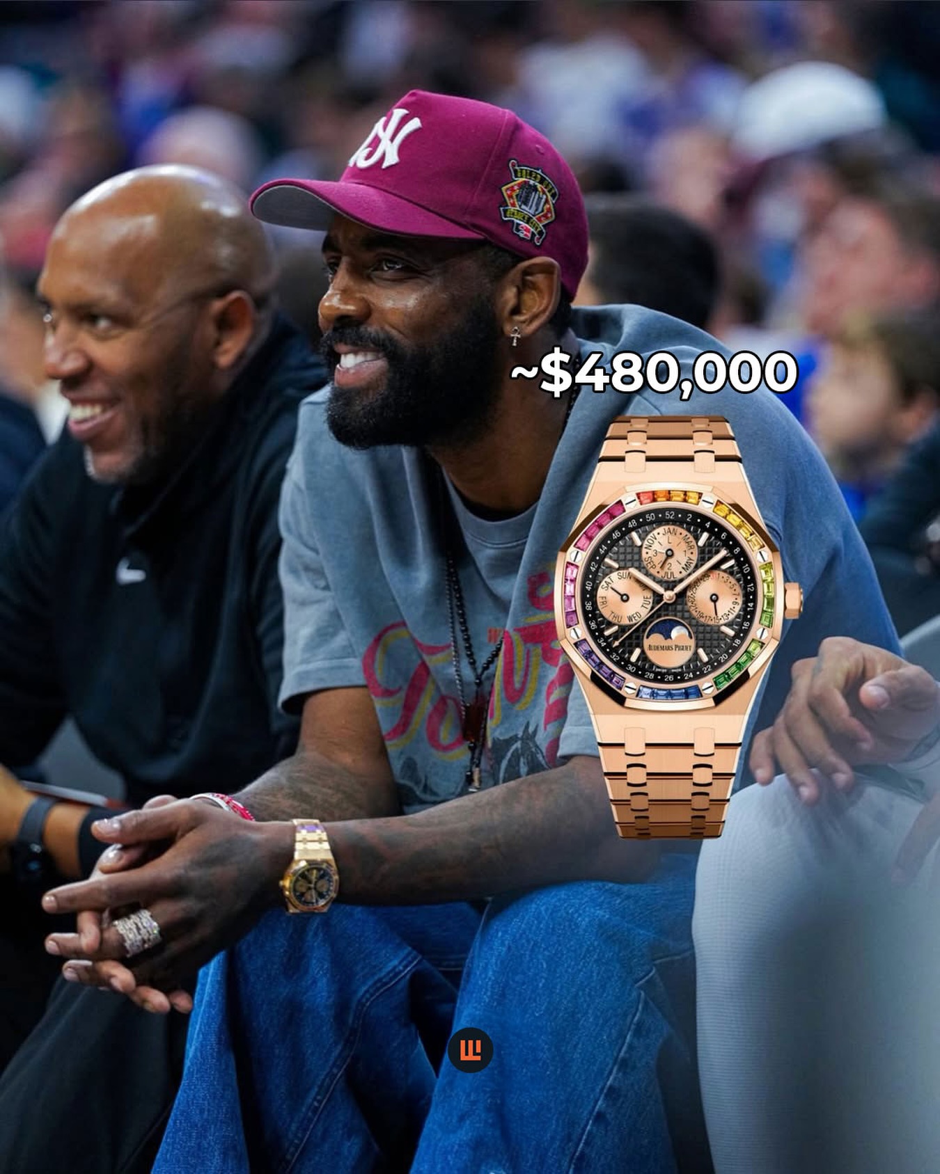 Karl-Anthony Towns of the NY Knicks celebrates the 2026 NBA All