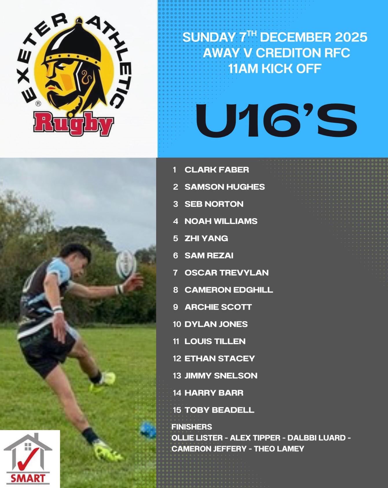 Exeter - A big Sunday awaits as our U16s head to Crediton for a ...