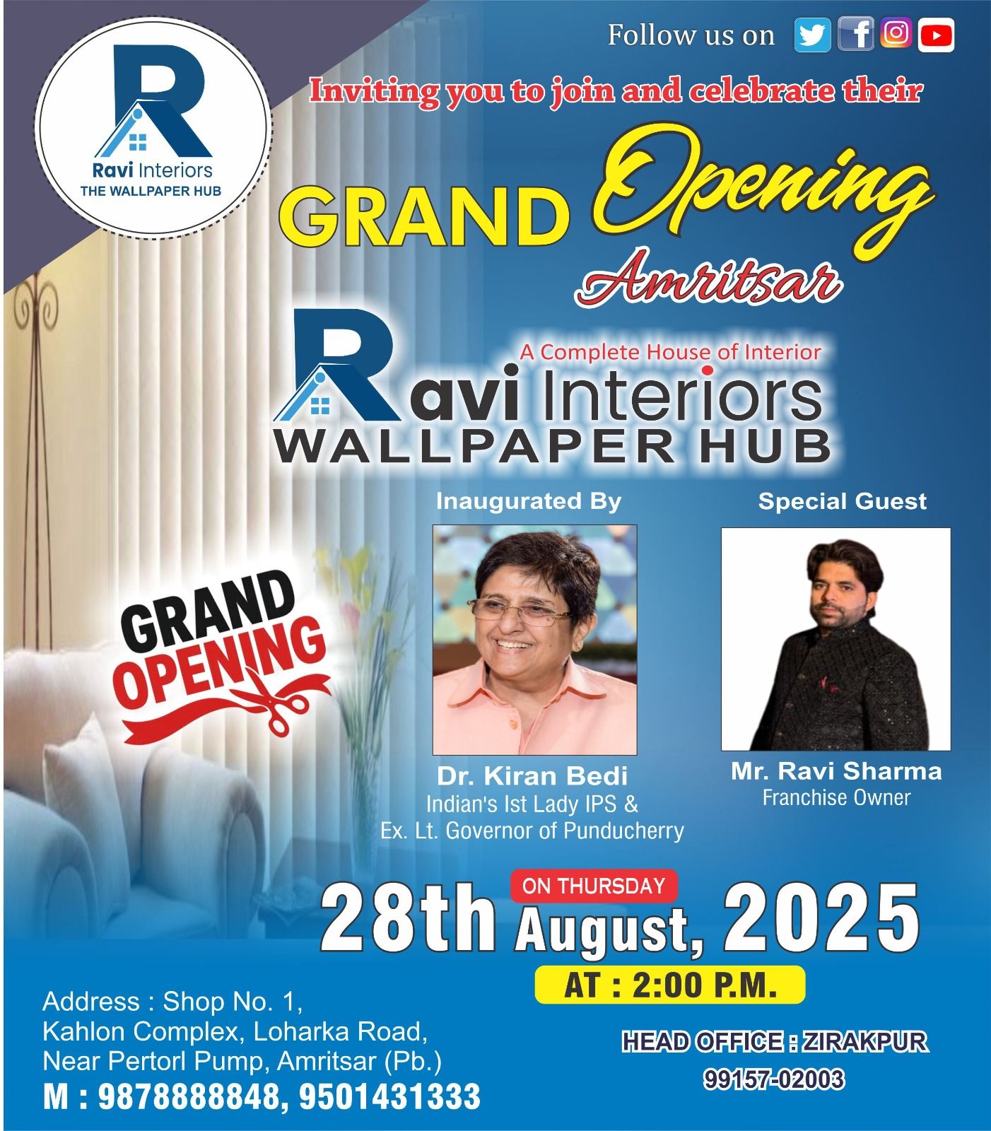 Ravi - 🎉 Grand Opening Alert! 🎉 We’re excited to announce the Grand ...