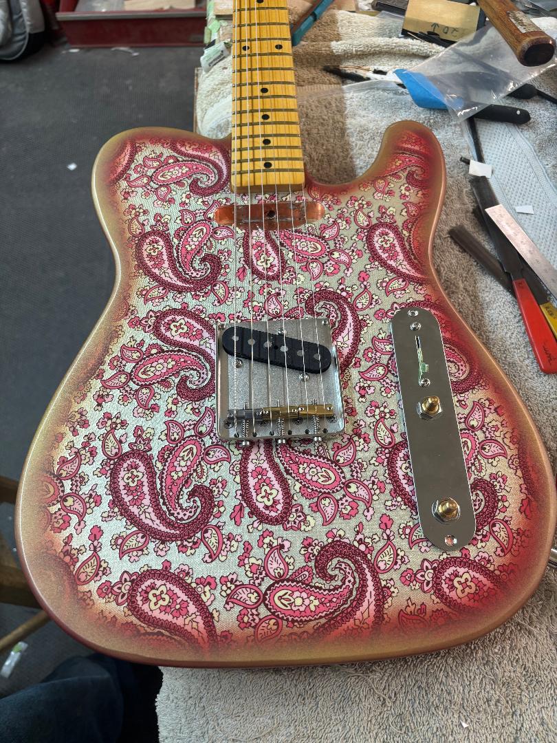 Crook - FOR TELE TUESDAY. How about a Pink Paisley in the process ...