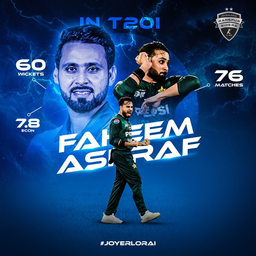 Rangpur Riders - Faheem Ashraf - POWERING UP FOR THE... | Facebook