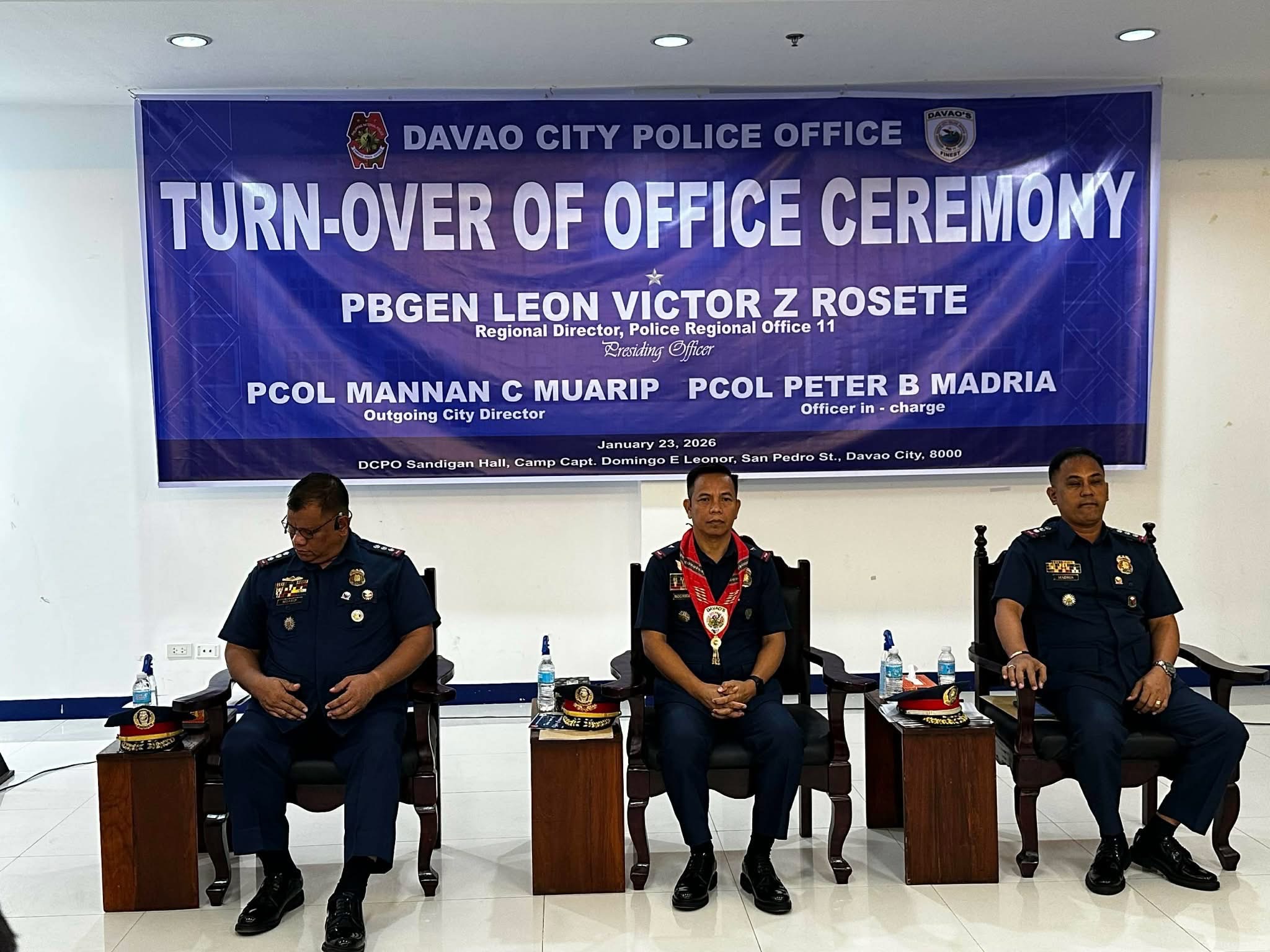 OneTV - ICYMI: DAVAO CITY POLICE OFFICE CHANGE OF COMMAND—SUDDENLY ...