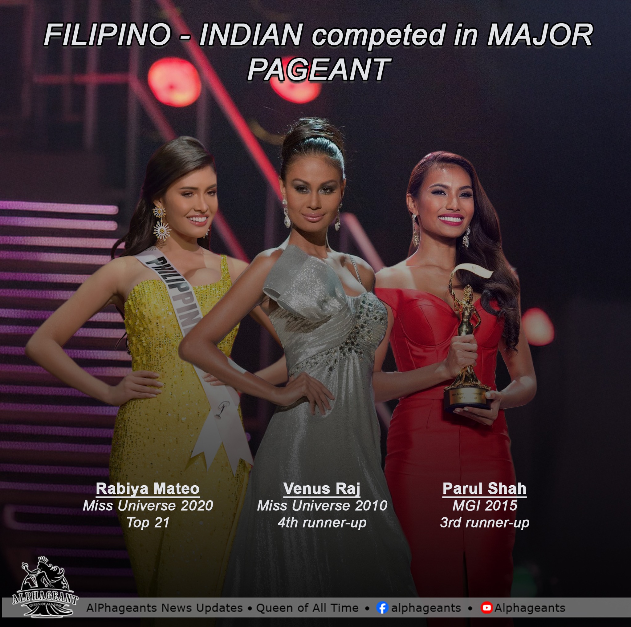 AlPhageants - FILIPINO - INDIAN competed in MAJOR PAGEANT. Miss ...