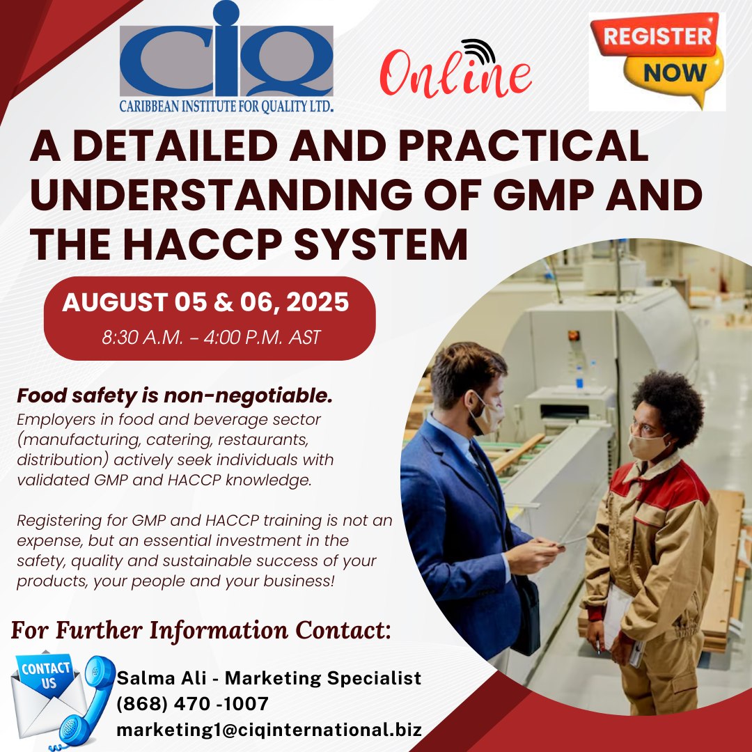 Caribbean - Proactive Food Safety Management through GMP (Good ...