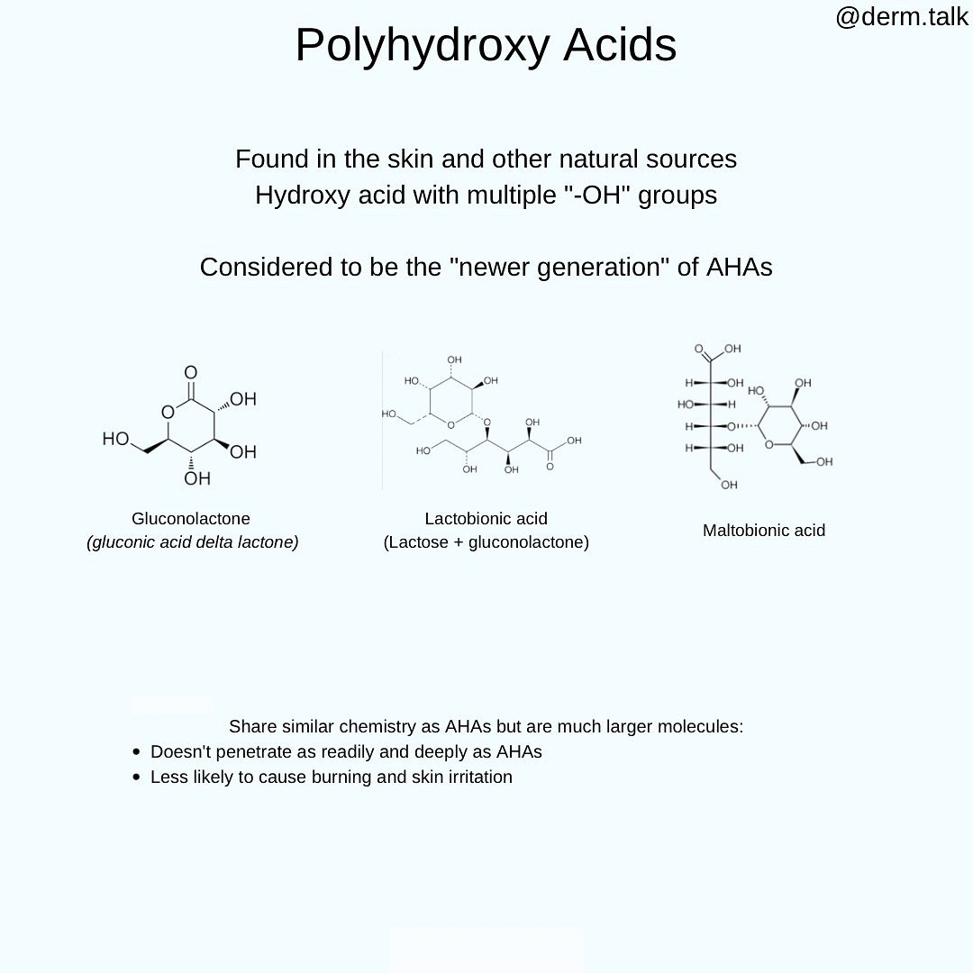 DermTalk - All about PHAs (polyhydroxy acids) The newer...
