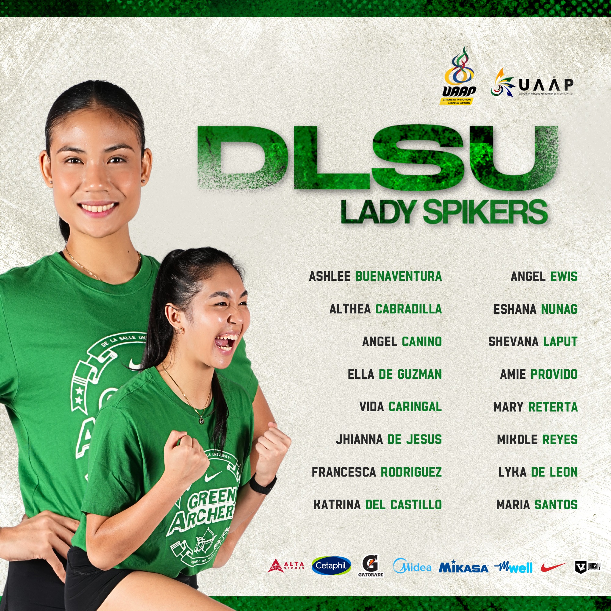 D-L-S-U! ANIMO LA SALLE! The DLSU Lady Spikers and Green Spikers