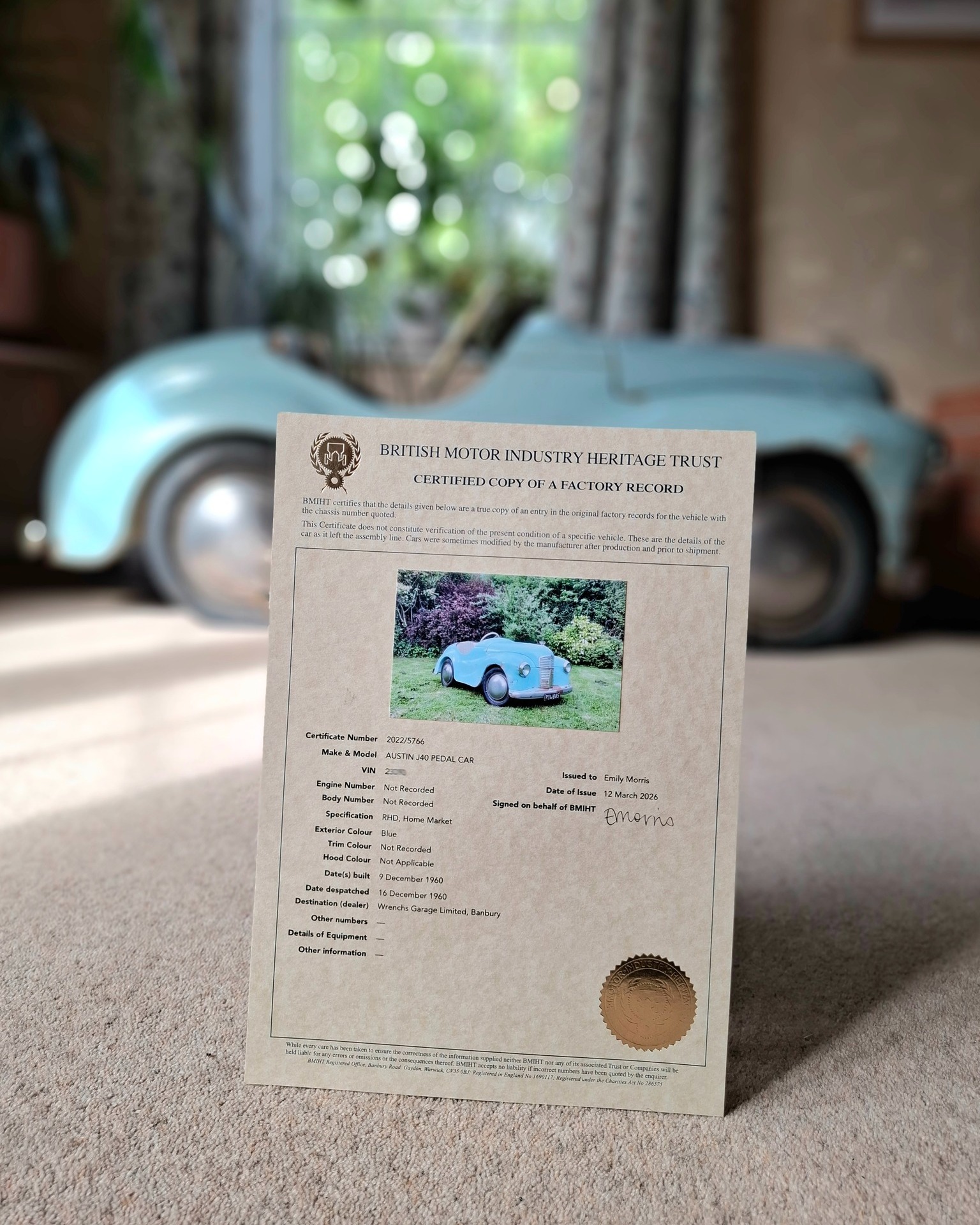 Did you know we hold the factory records for Austin J40 Pedal Cars