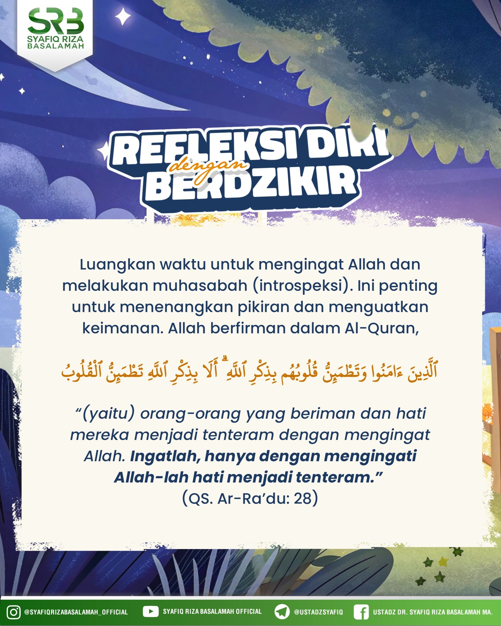 Ustadz - Refleksi Diri dengan Berdzikir Setiap muslim pasti 