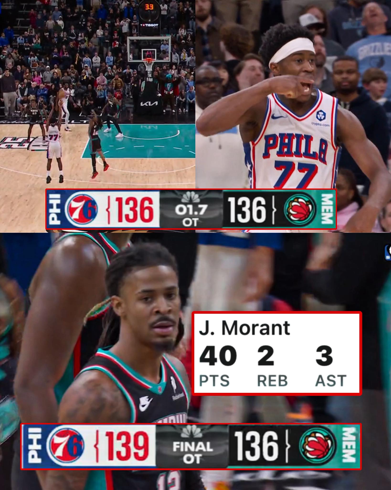 Basketball - OLD JA SHOWED UP… AND IT STILL WASN’T ENOUGH 😔💔 Ja Morant ...