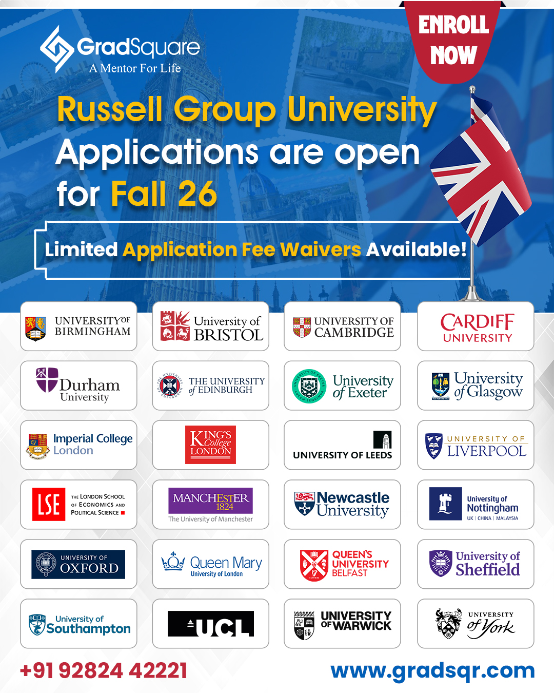 GradSquare - 🎓 Study at Russell Group Universities in the... | Facebook