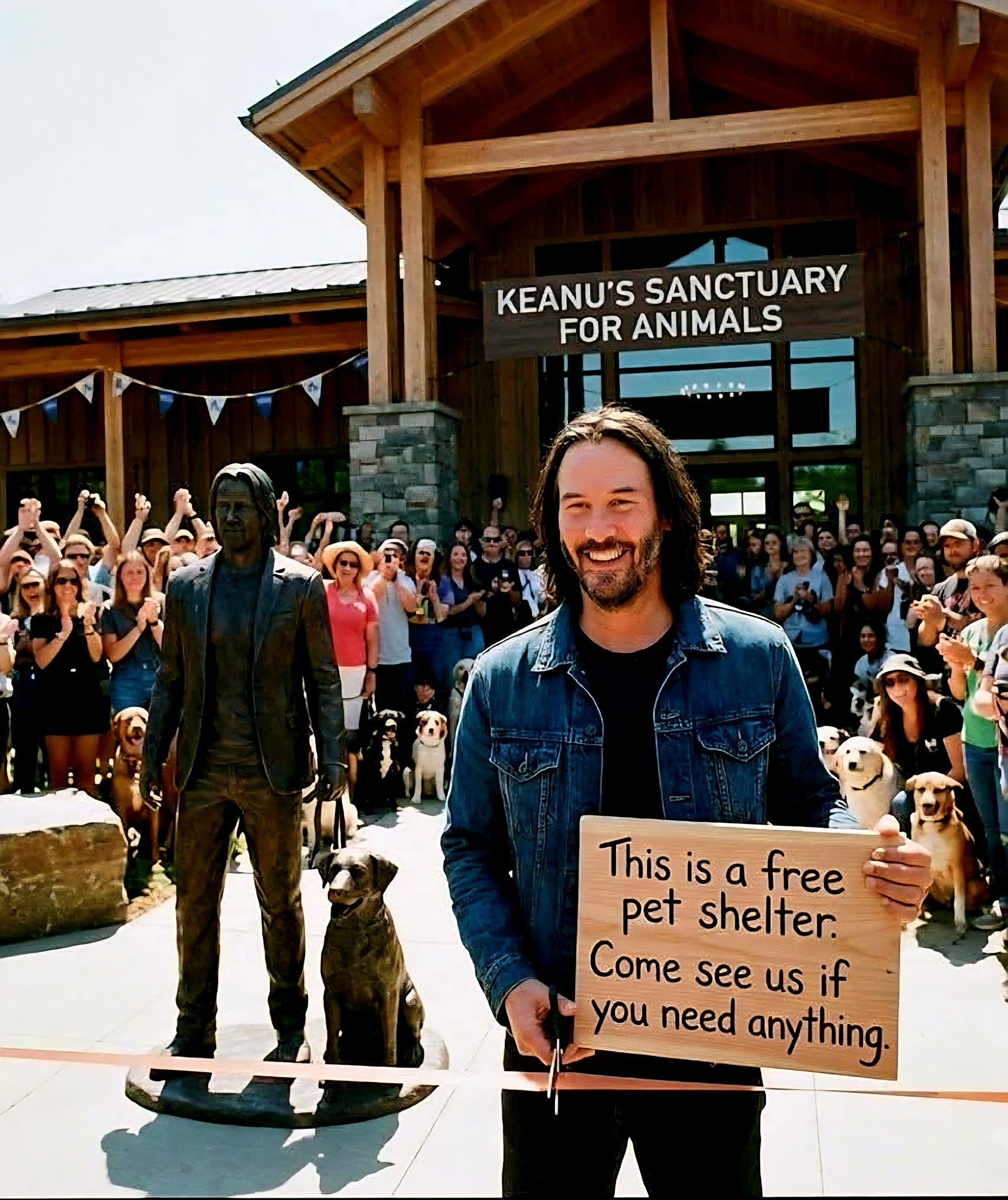 Dog - Keanu Reeves Opens His 50th Free Animal Rescue Sanctuary ...