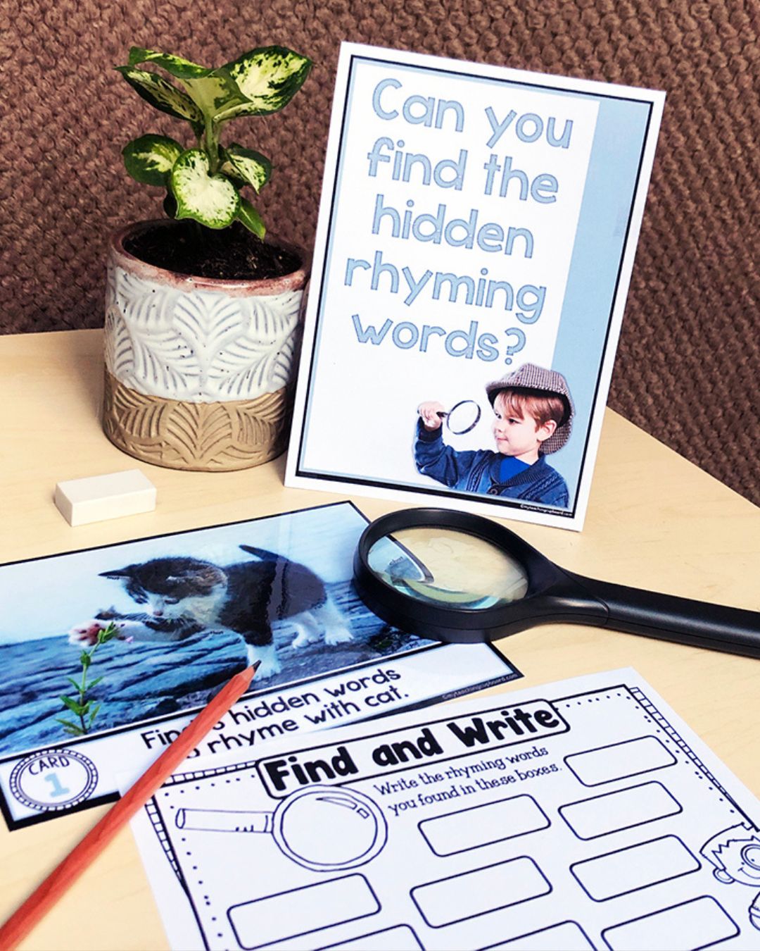 🔍 Can you find the hidden rhyming... - my teaching cupboard | Facebook