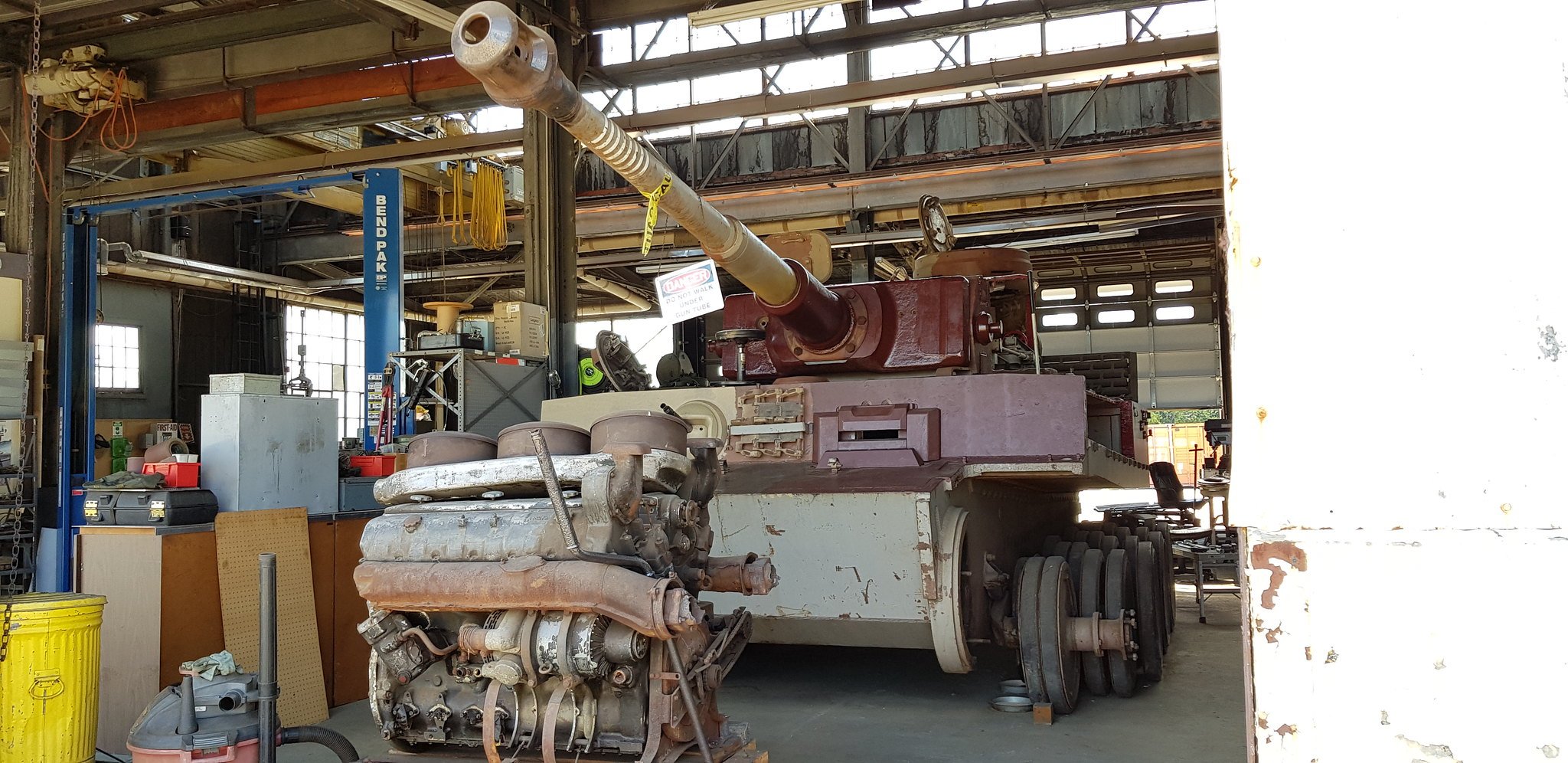 TankHistoria - This is Tiger 712 under a partial restoration at Fort ...