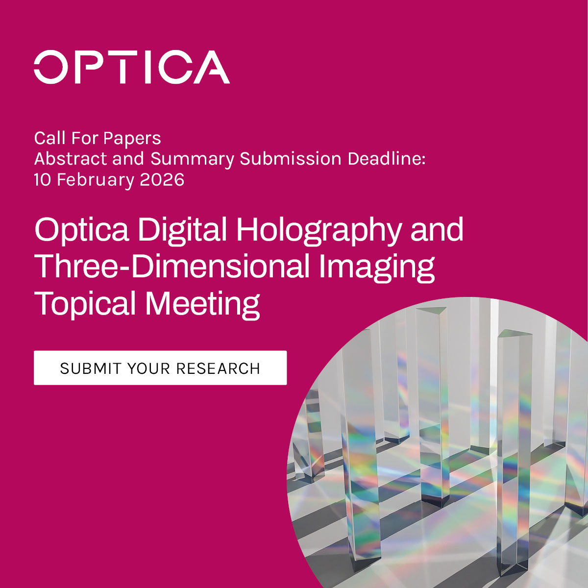 Optica - Is your research impacting holography and #3D... | Facebook