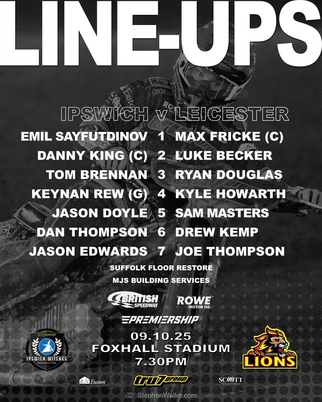 Ipswich - The two sides battling it out to be ROWE Motor Oil ...