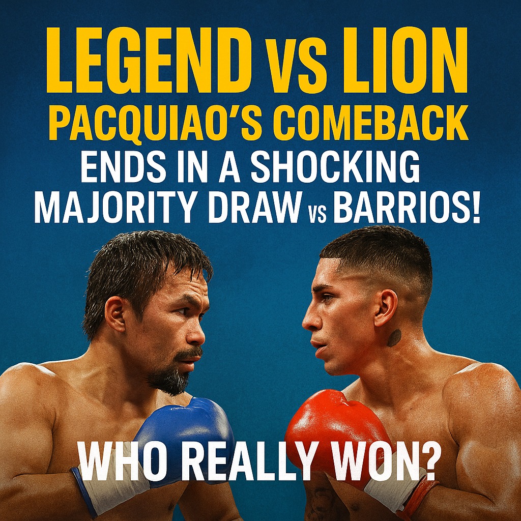 Negosentro - 🥊 “LEGEND MEETS LION: Pacquiao’s Comeback Ends in a ...