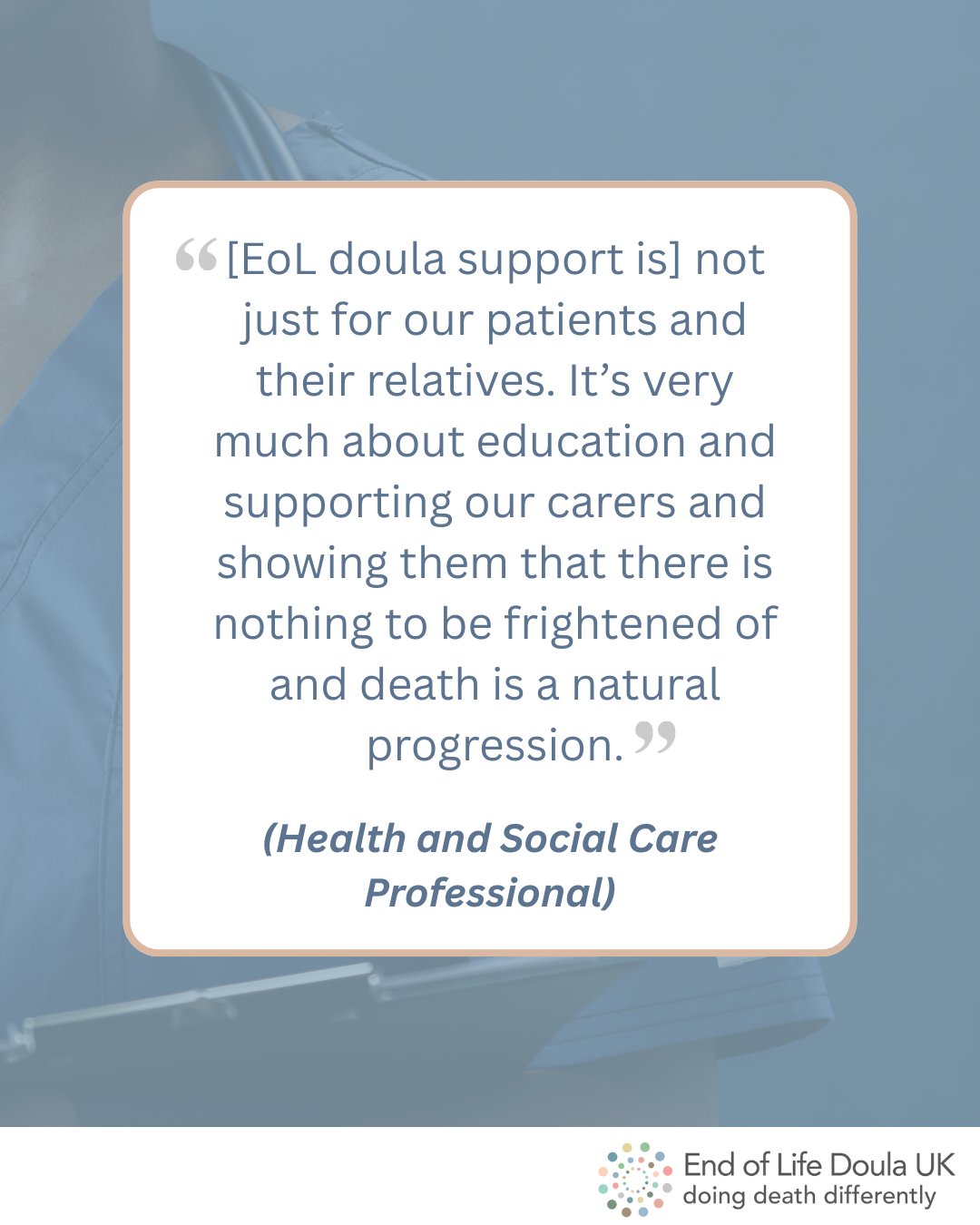 End - Alongside clinical care, end of life support requires emotional ...