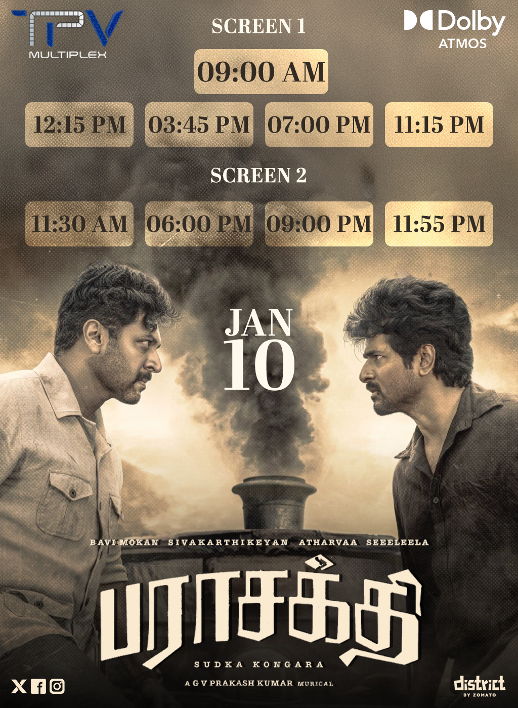 TPV - 🎬 PARASKTHI 🎟️ ONLINE BOOKINGS OPEN NOW 📅 Release Date: JAN 10 📍 ...
