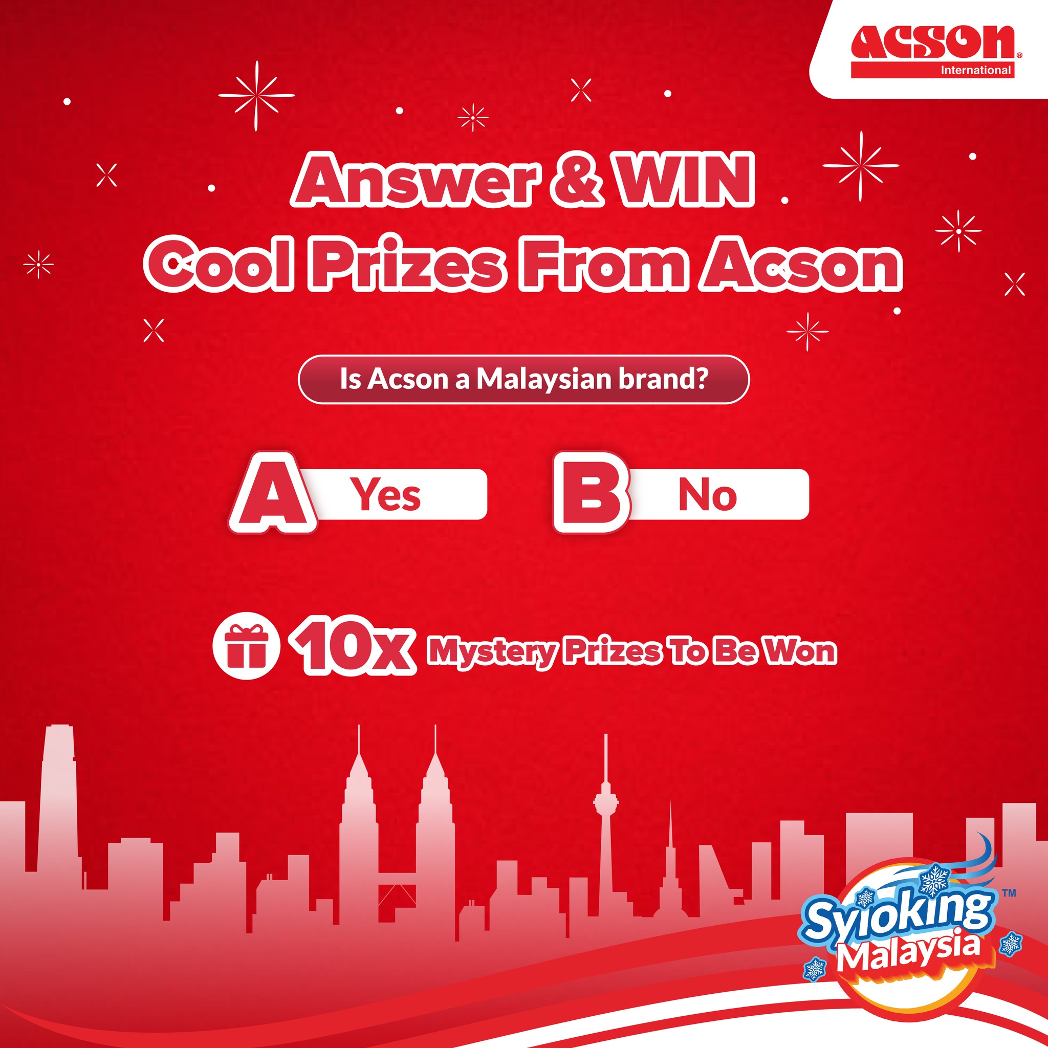 Acson Malaysia - 🇲🇾 Syioking Malaysia Trivia is ON! 🇲🇾 Eh... | Facebook