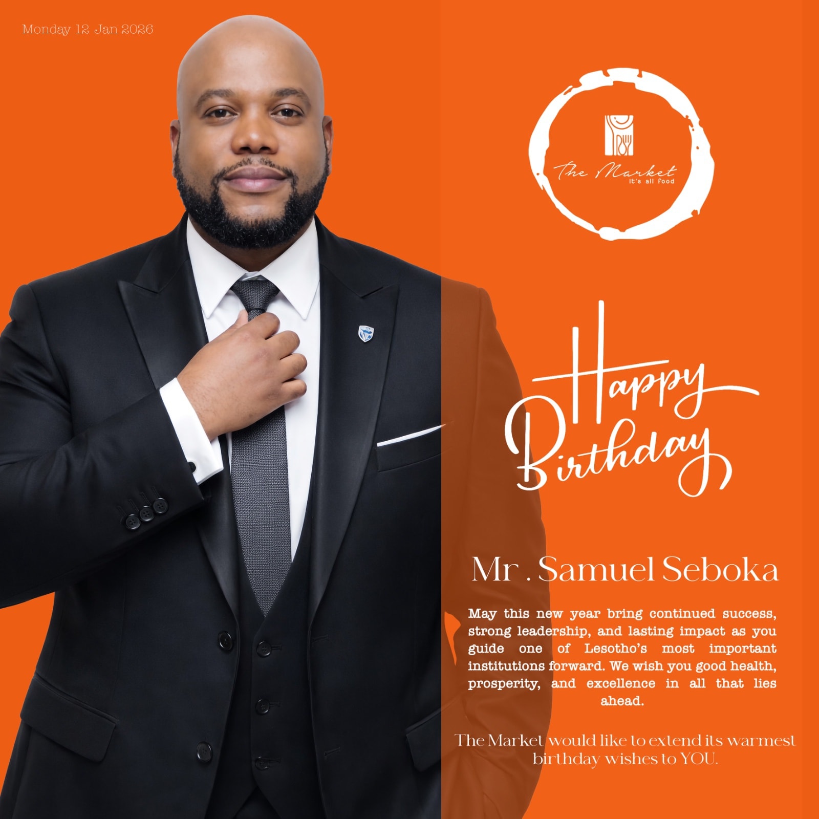 The Market - Happy birthday, Mr. Samuel Seboka On this special day, The ...
