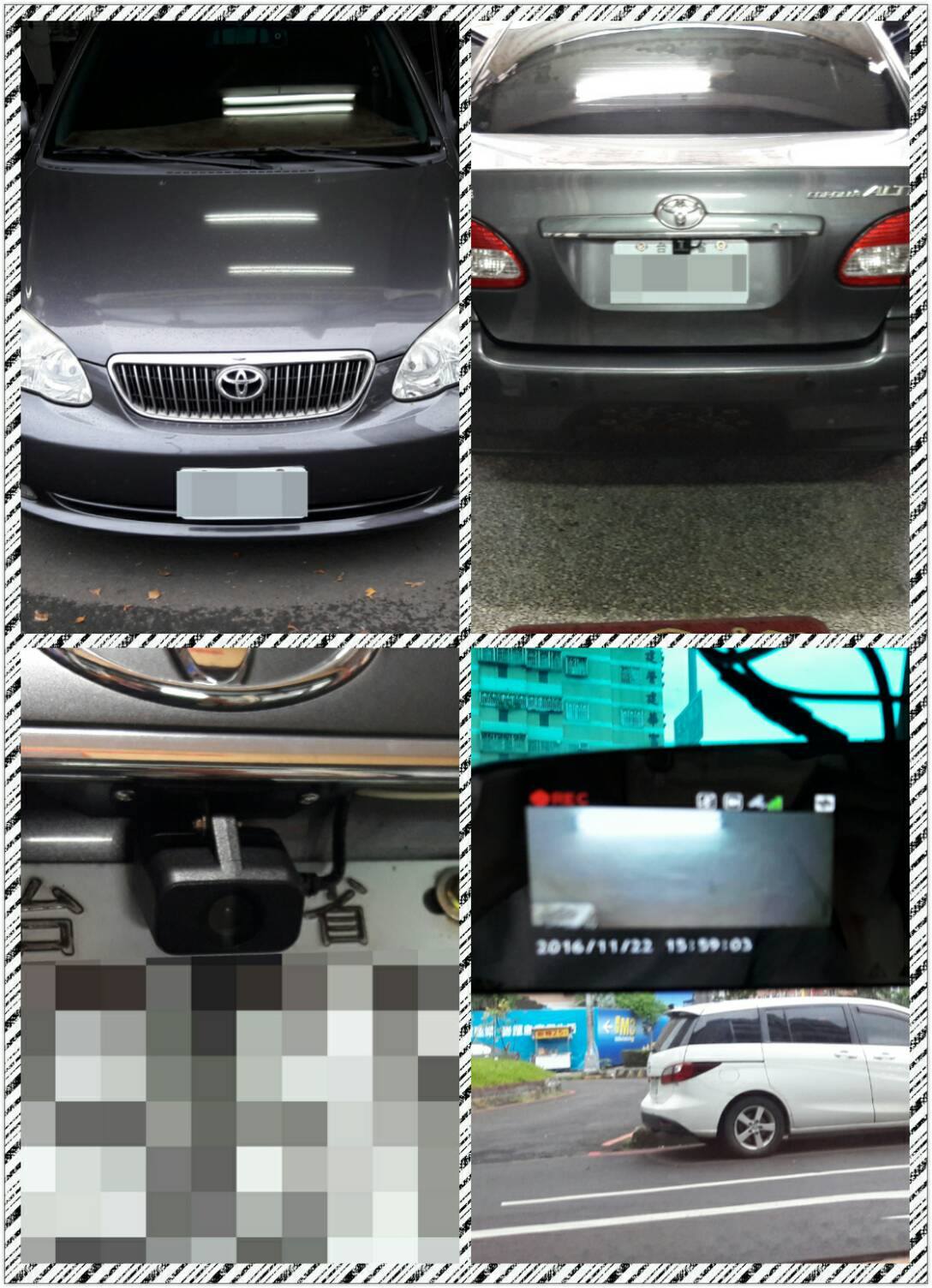 🎉感謝TOYOTA ALTIS 車主來店專業安裝 安裝機種：MIO R58 雙鏡頭1080P同步錄影、主機SONY感光元件、GPS固定測速照相 ...